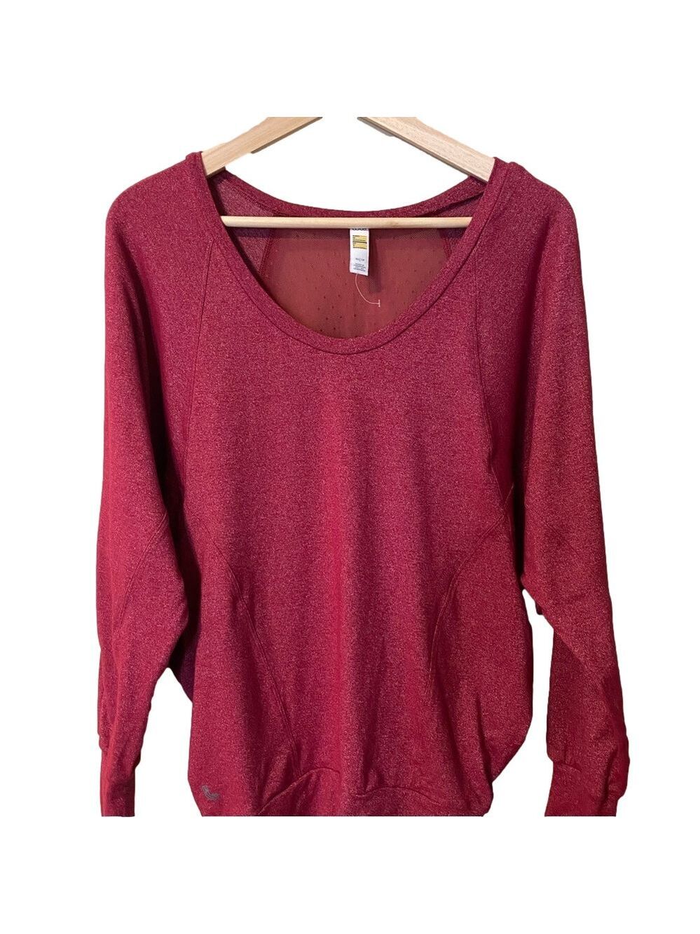Lole top. Bat wing relaxed with sheer panels.